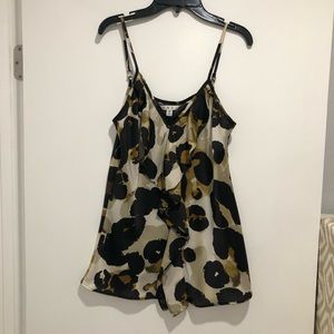 CAbi Leopard Spaghetti Strap Top